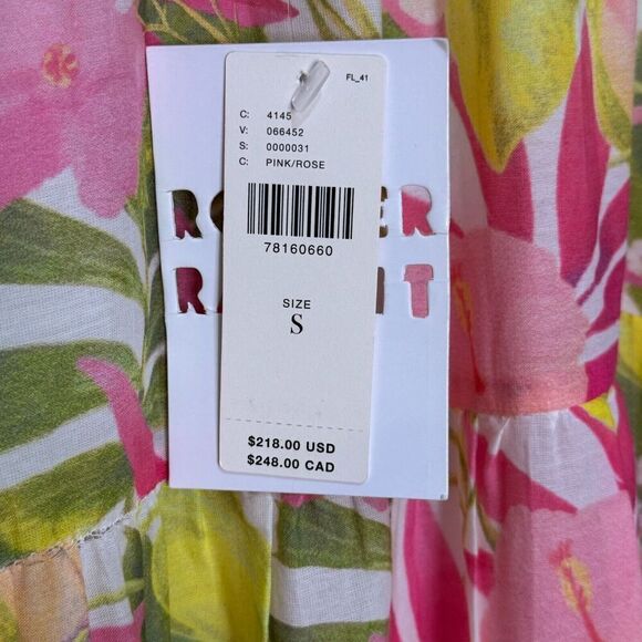 Roberta Roller Rabbit Maxi Dress Size Small Dakota Floral Tiered NEW $228 - Picture 3 of 11
